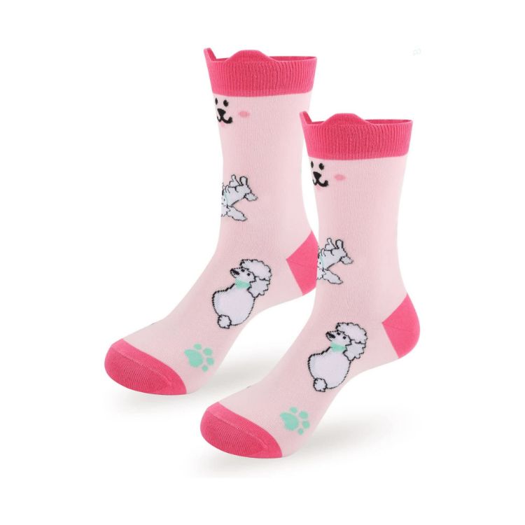 Picture of Ear Shaped Crew Custom Pattern Woven Socks