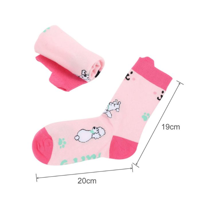 Picture of Ear Shaped Crew Custom Pattern Woven Socks