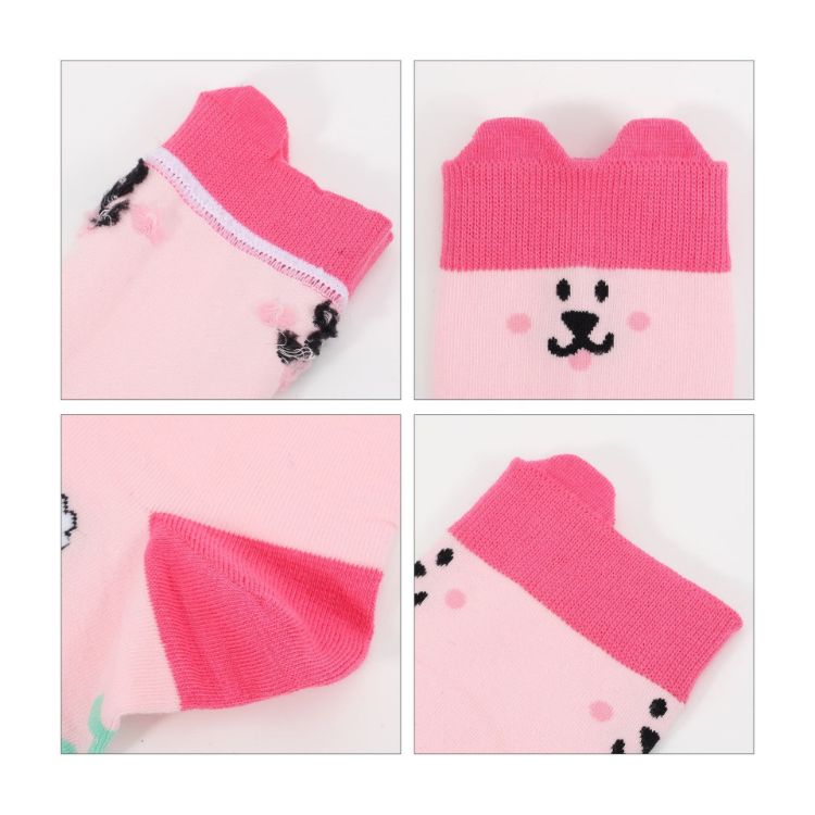 Picture of Ear Shaped Crew Custom Pattern Woven Socks