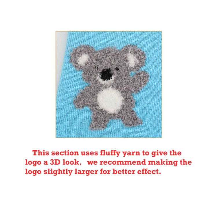 Picture of 3D Design Crew Kids Custom Pattern Woven Socks