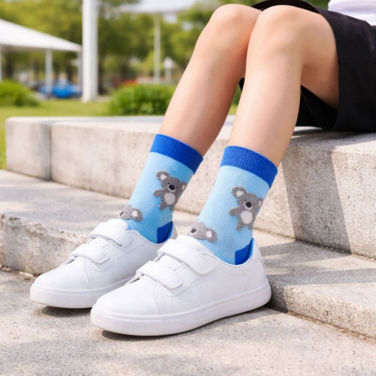 Picture of 3D Design Crew Kids Custom Pattern Woven Socks