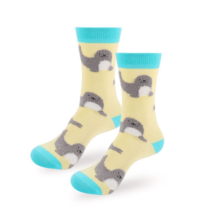 Picture of 3D Design Crew Custom Pattern Woven Socks