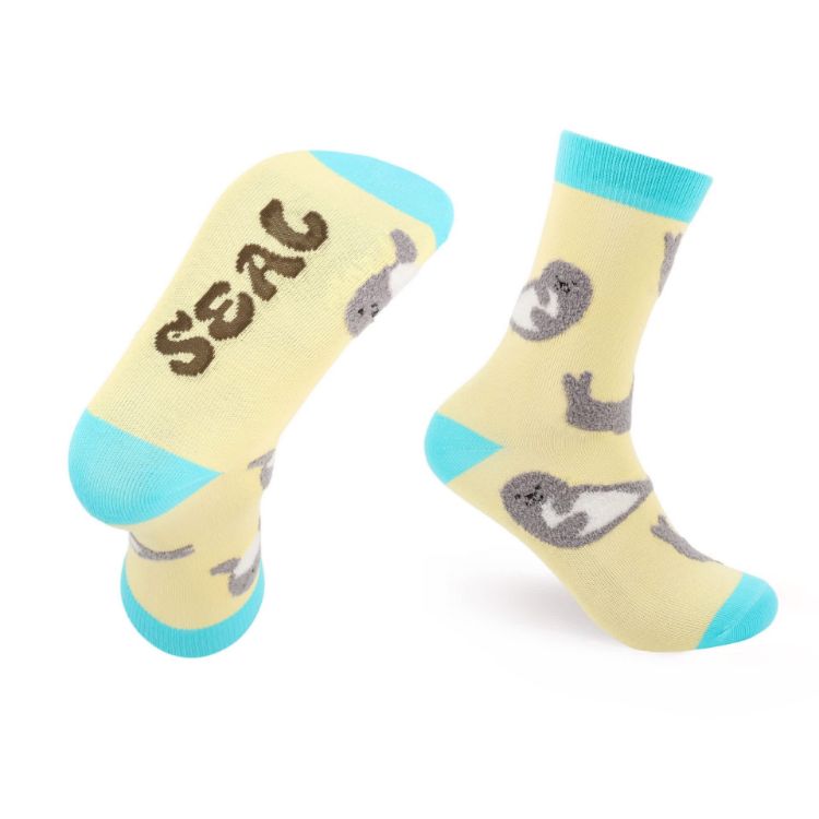 Picture of 3D Design Crew Custom Pattern Woven Socks
