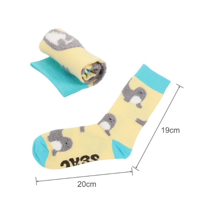 Picture of 3D Design Crew Custom Pattern Woven Socks