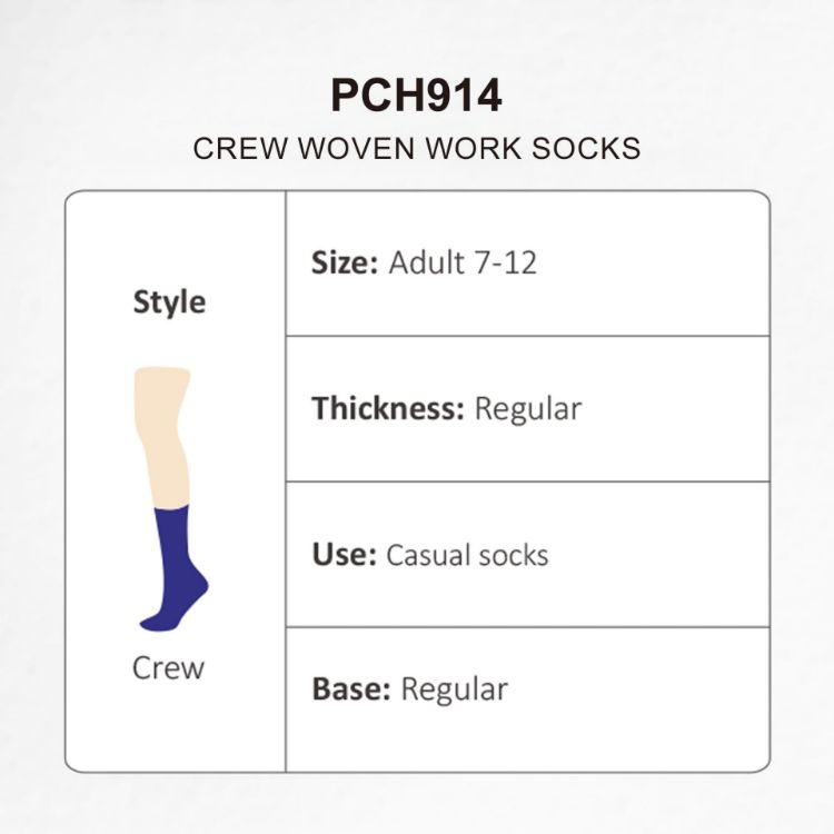 Picture of Crew Woven Work Socks