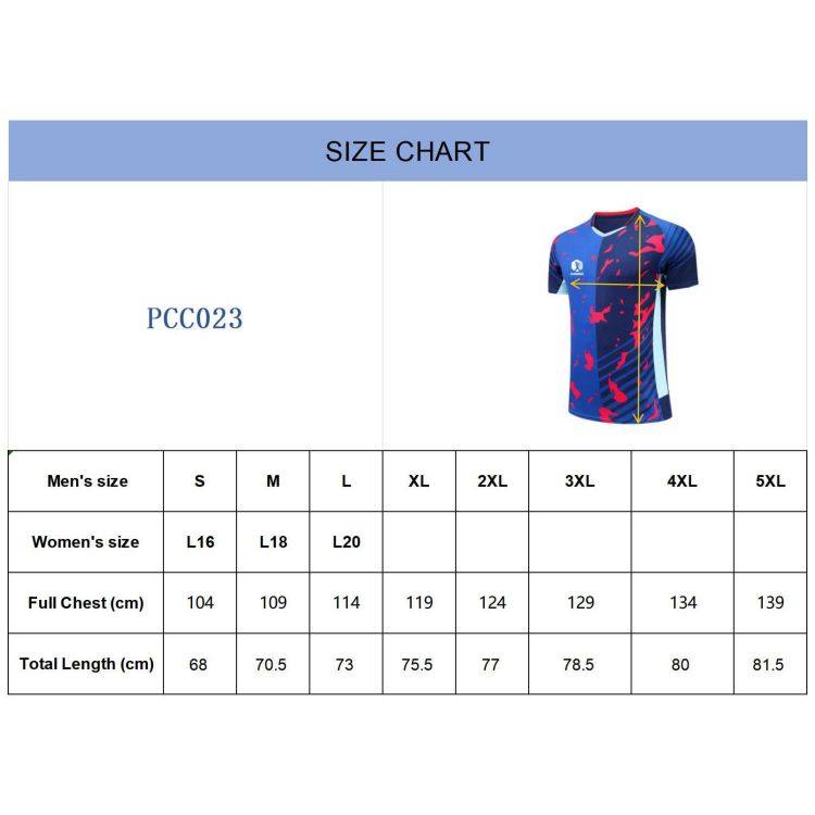 Picture of Unisex Adults 100% Polyester Sublimated Insert Collar T-shirt