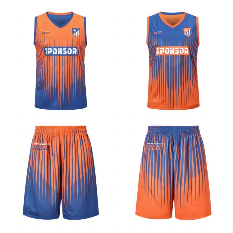 Picture of Unisex Adults 100% Polyester Sublimated Reversible Basketball Singlet