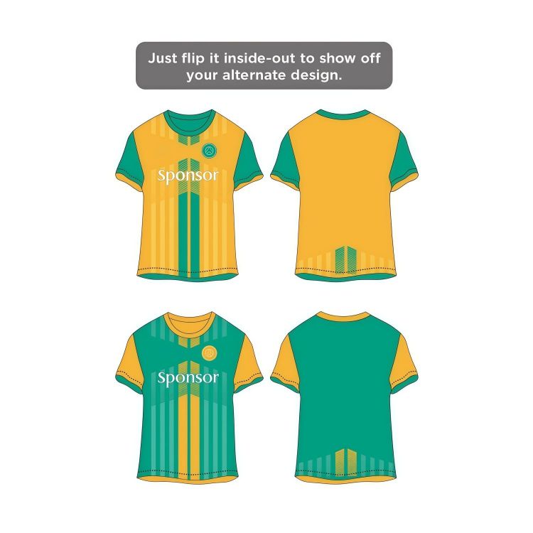 Picture of Unisex Adults 100% Polyester Sublimated Reversible Jersey