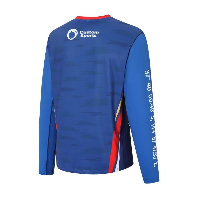 Picture of Men's Polyester Spandex Sublimated Sun Protection Long-sleeved T-shirt