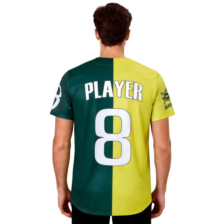 Picture of Men's 100% Polyester Sublimated Full-Button Baseball Jersey