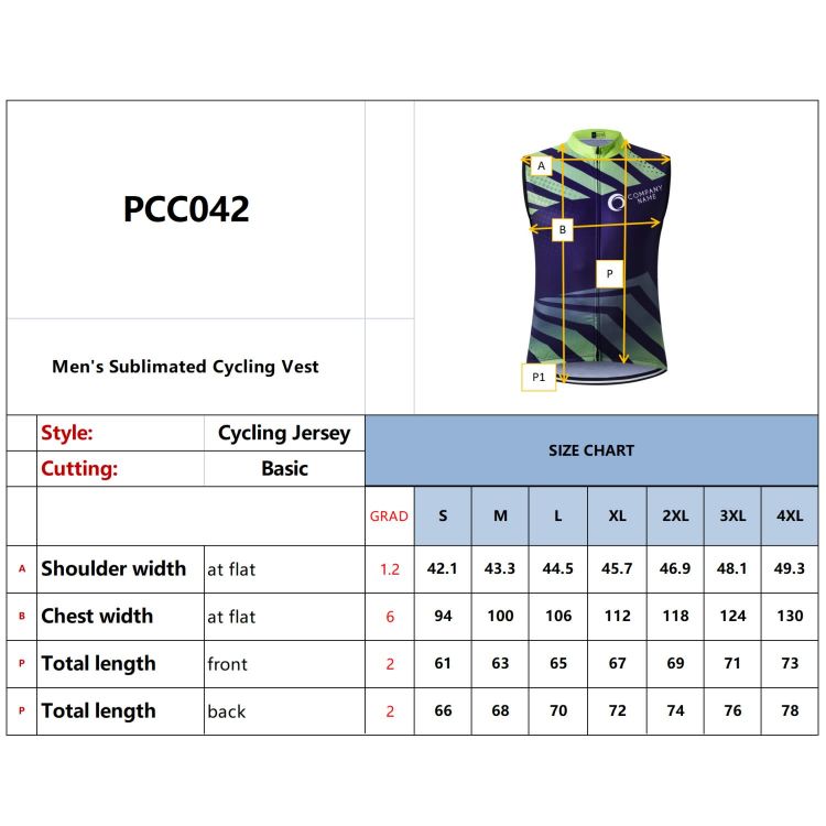 Picture of Men's Sublimated Cycling Vest
