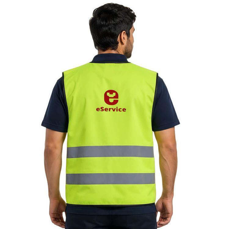 Picture of Unisex Adults Classic Hi-Vis Vest with Horizontal Reflective Tape
