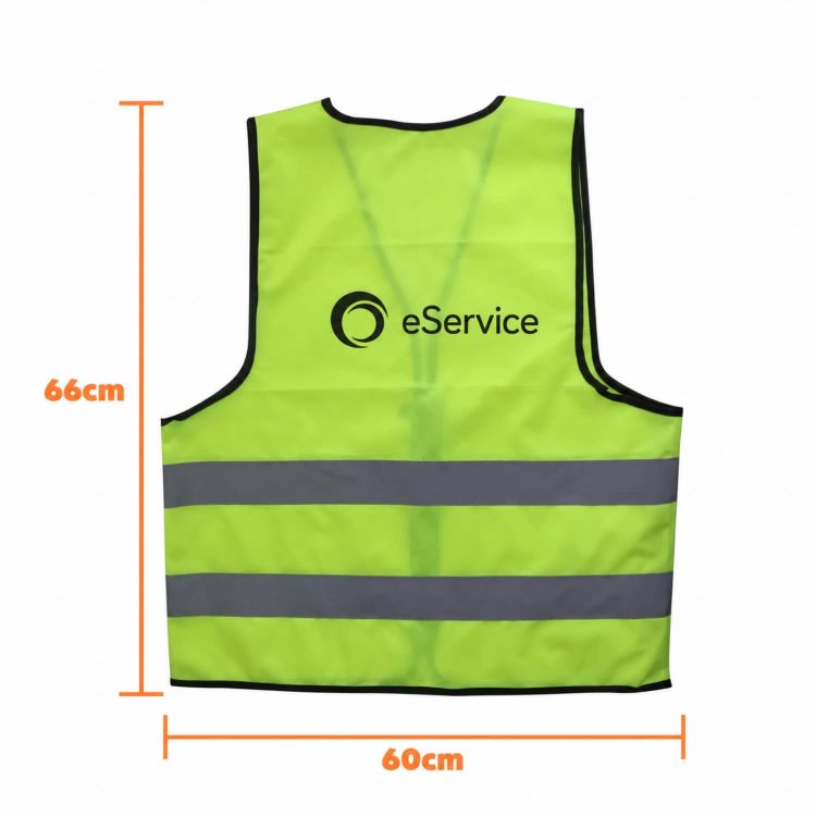 Picture of Unisex Adults Classic Hi-Vis Vest with Horizontal Reflective Tape