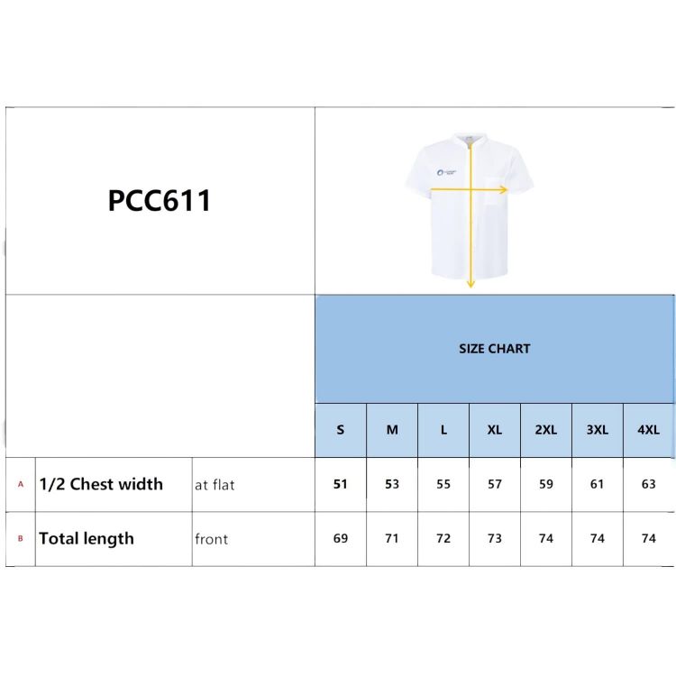 Picture of Classic Short Sleeves Single Breasted Chef Jacket