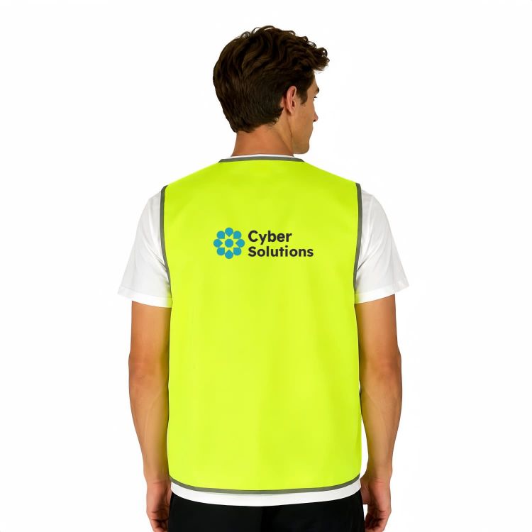 Picture of Hi-Vis Reflective Trim Velcro Placket Safety Vest