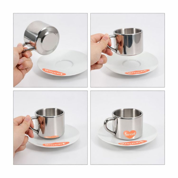 Picture of 170ML Stainless Steel Mirror Reflection Coffee Mug