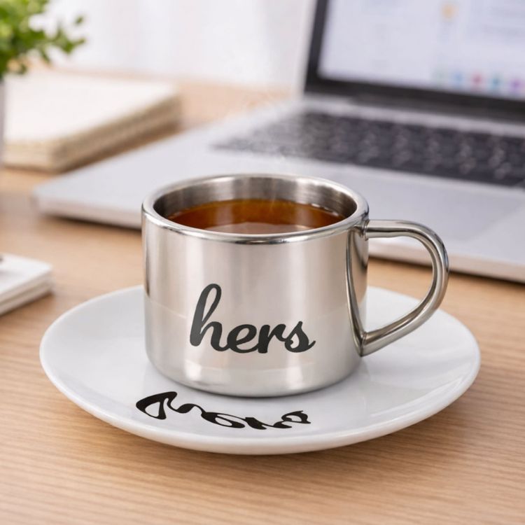 Picture of 170ML Stainless Steel Mirror Reflection Coffee Mug