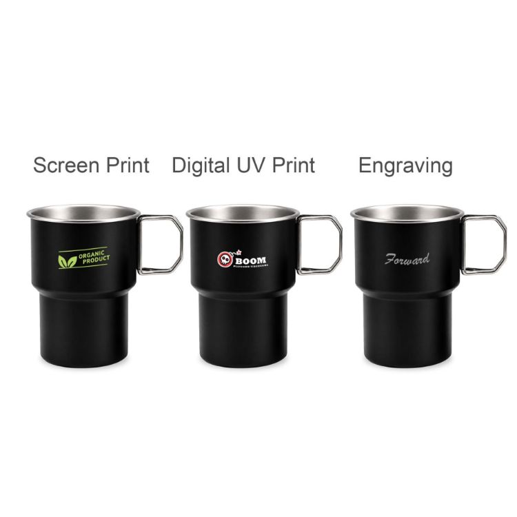 Picture of 280ML/500ML Stainless Steel Camping Mug with Handle