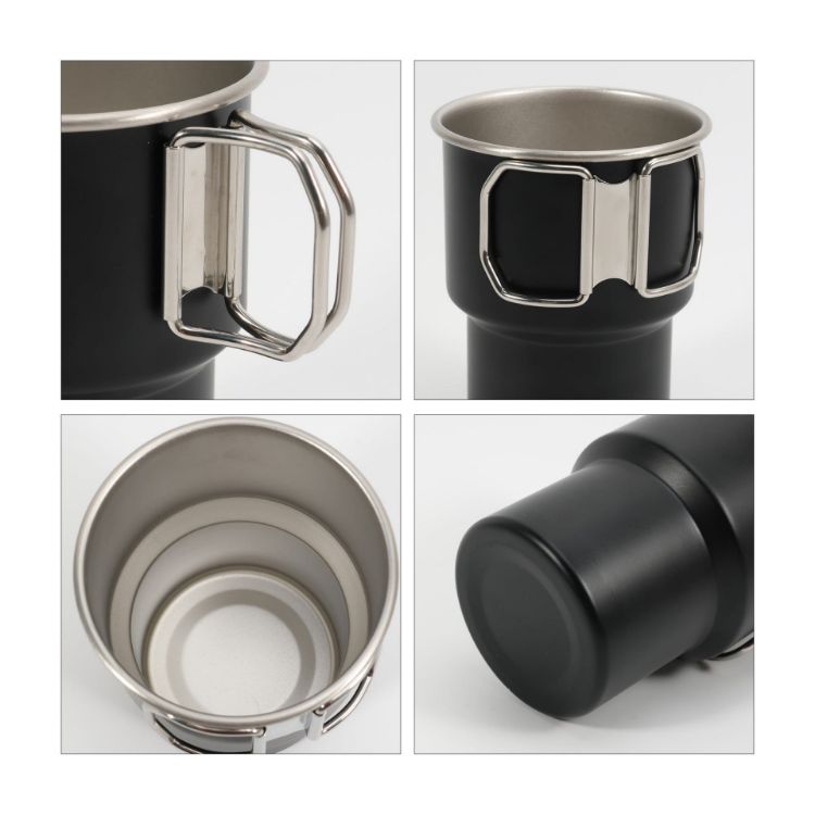 Picture of 280ML/500ML Stainless Steel Camping Mug with Handle