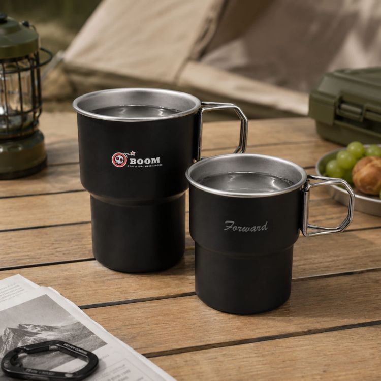 Picture of 280ML/500ML Stainless Steel Camping Mug with Handle