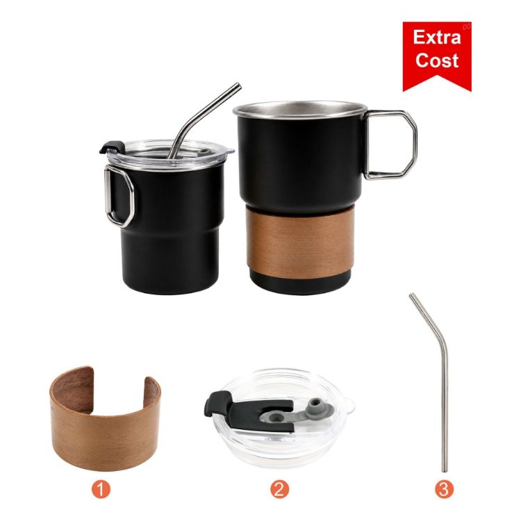 Picture of 280ML/500ML Stainless Steel Camping Mug with Handle