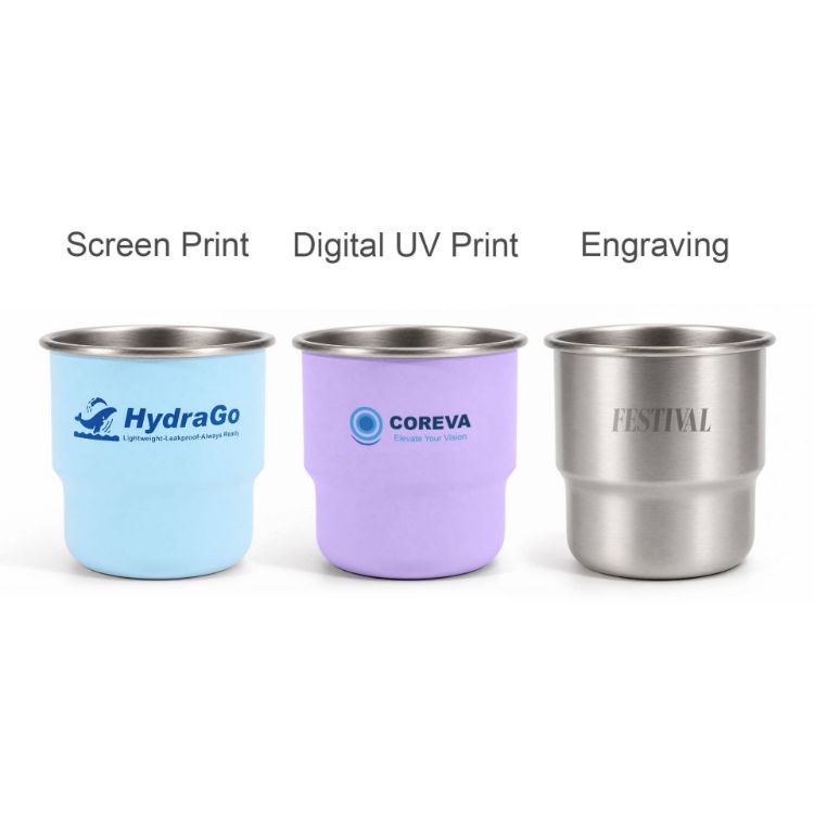 Picture of 250ML Single Wall Stainless Steel Round Bottom Camping Mug