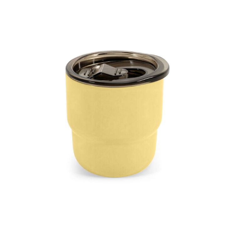 Picture of 220ml Double Wall Stainless Steel Round Bottom Camping Mug with Lid