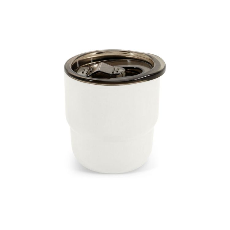Picture of 220ml Double Wall Stainless Steel Round Bottom Camping Mug with Lid
