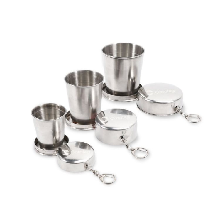 Picture of 55ML/140ML/250ML Compact Stainless Steel Folding Cup