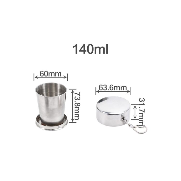 Picture of 55ML/140ML/250ML Compact Stainless Steel Folding Cup
