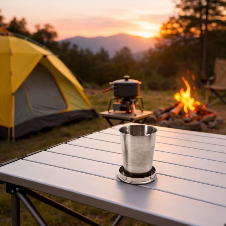 Picture of 55ML/140ML/250ML Compact Stainless Steel Folding Cup