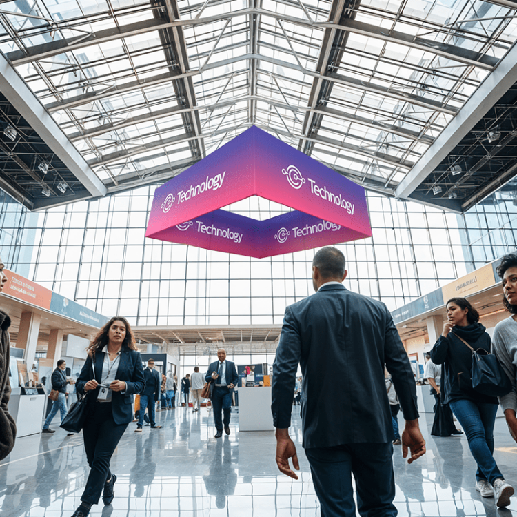 Picture of Sky Tube Square Hanging Banner
