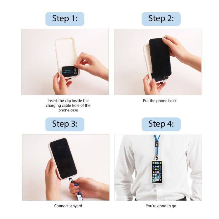 Picture of Adjustable Sublimation Phone Lanyard