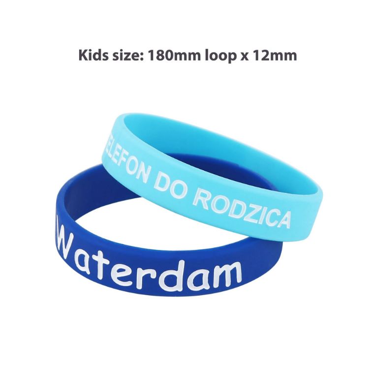 Picture of Debossed Colour Filled Wristband