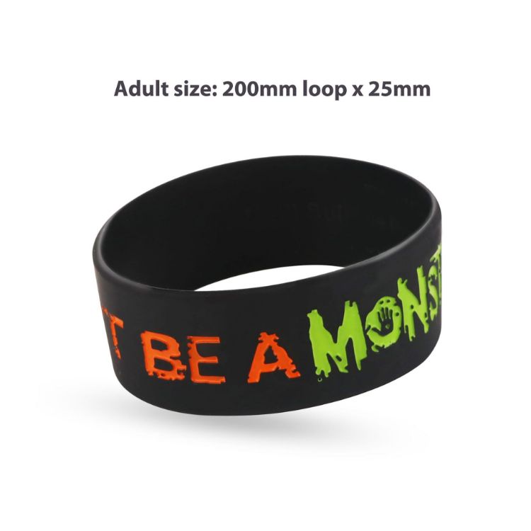 Picture of Debossed Colour Filled Wristband