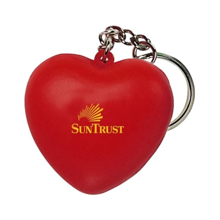 Picture of Keyring with Heart Stress Reliever