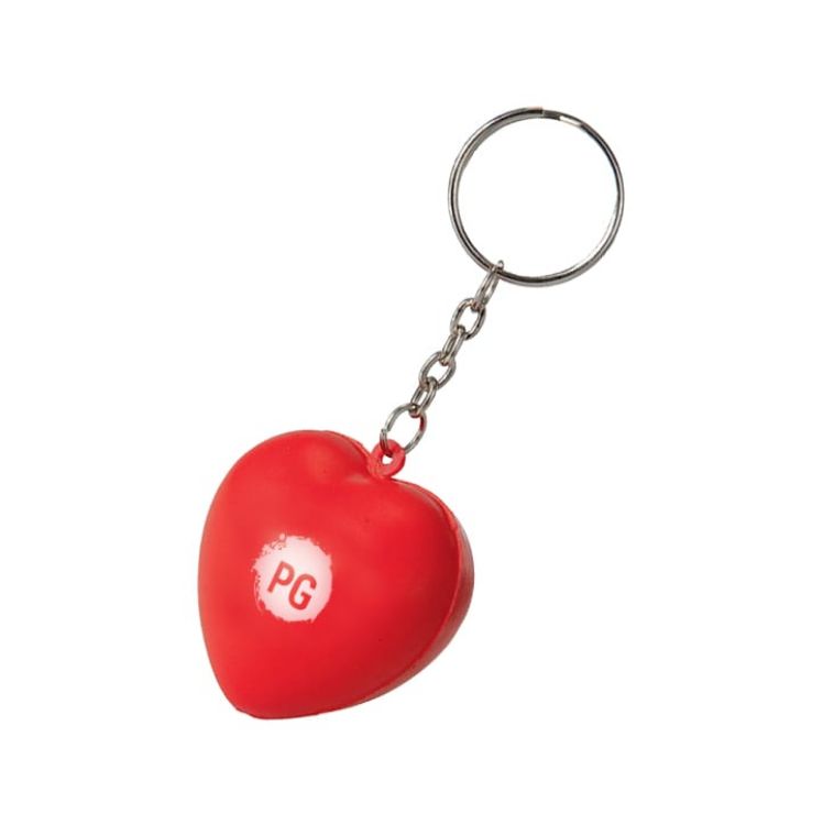 Picture of Keyring with Heart Stress Reliever