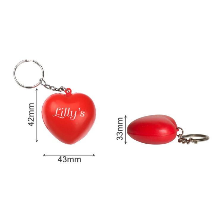 Picture of Keyring with Heart Stress Reliever
