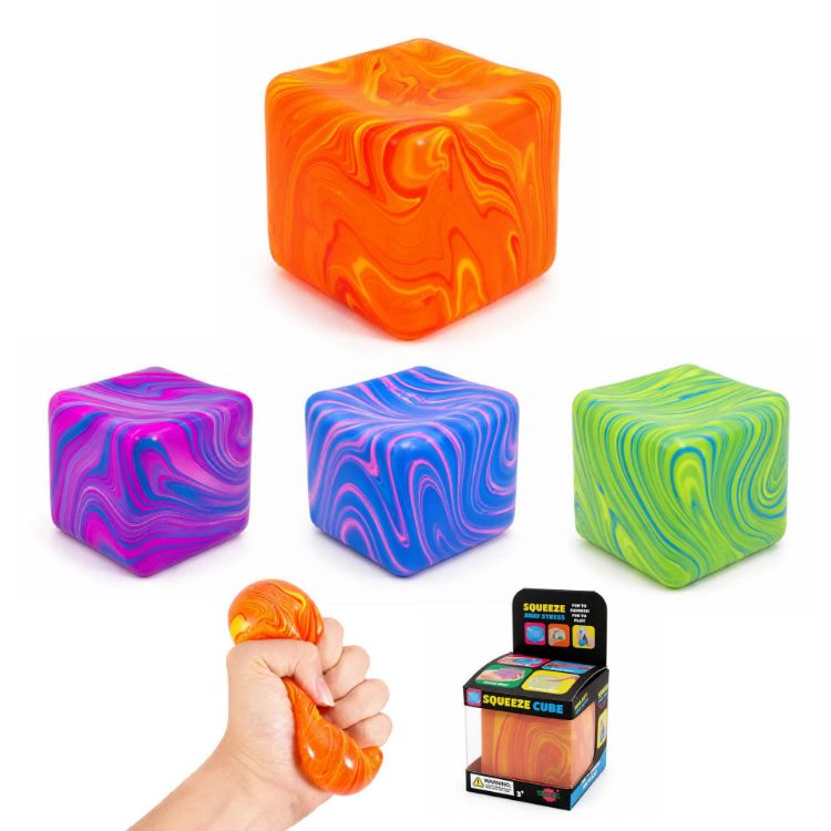 Picture of Squishy Stress Relief Colourful Cube
