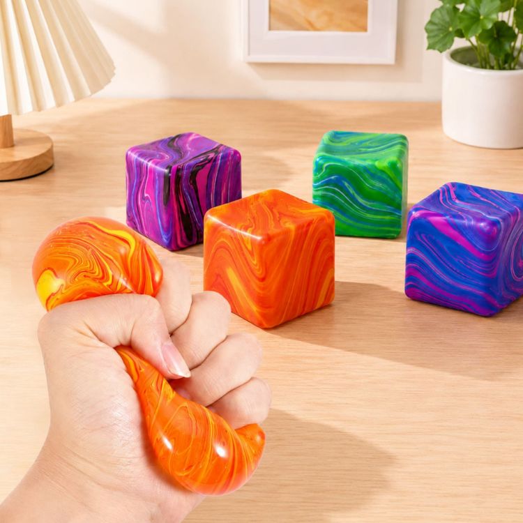 Picture of Squishy Stress Relief Colourful Cube