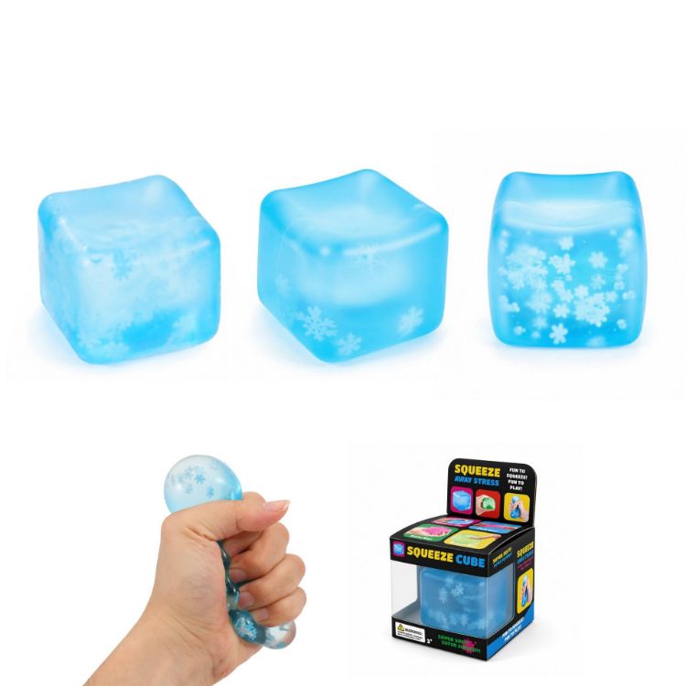 Picture of Squishy Stress Relief Snowflake Cube