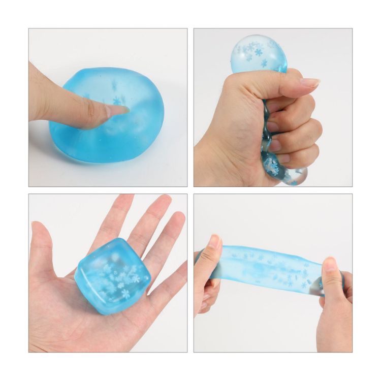 Picture of Squishy Stress Relief Snowflake Cube