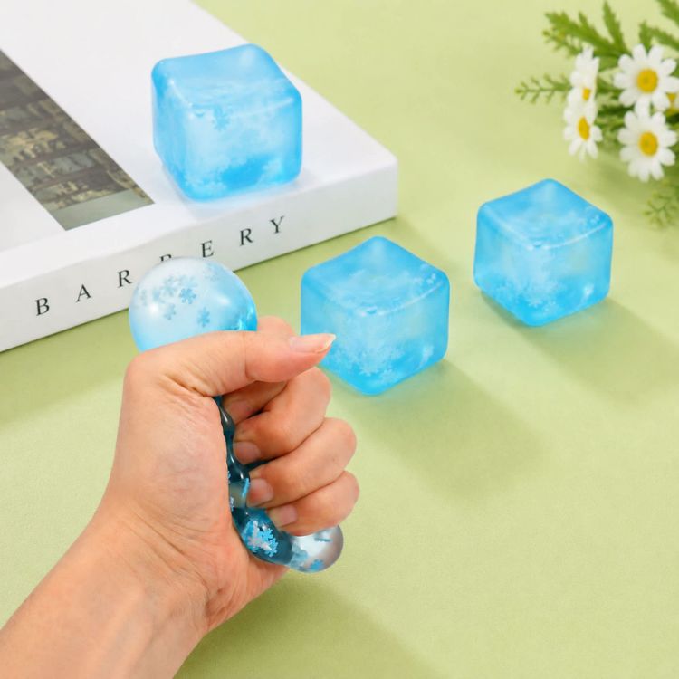 Picture of Squishy Stress Relief Snowflake Cube