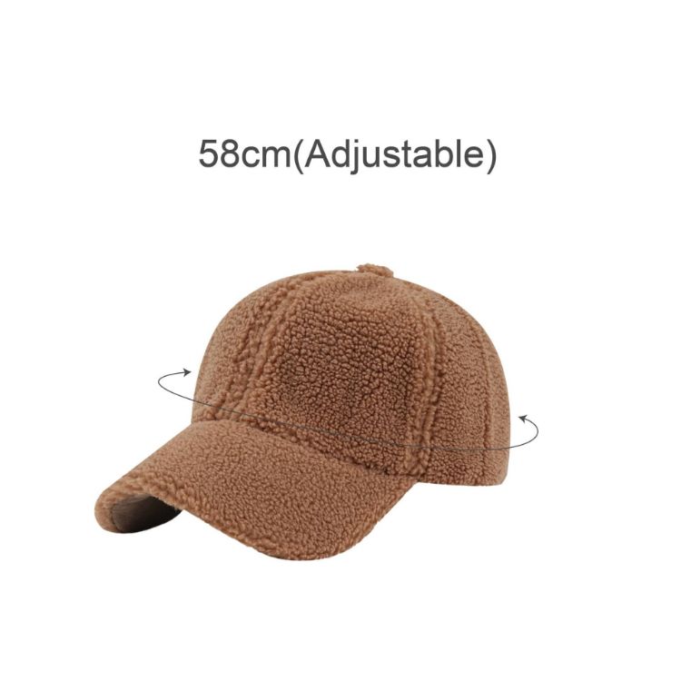Picture of 6 Panel Lamb Fur Baseball Cap