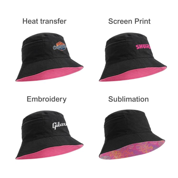 Picture of Bucket Hat with Card Pocket