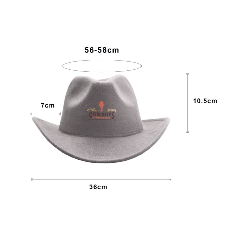 Picture of Classic Felt Fedora Cowboy Hat