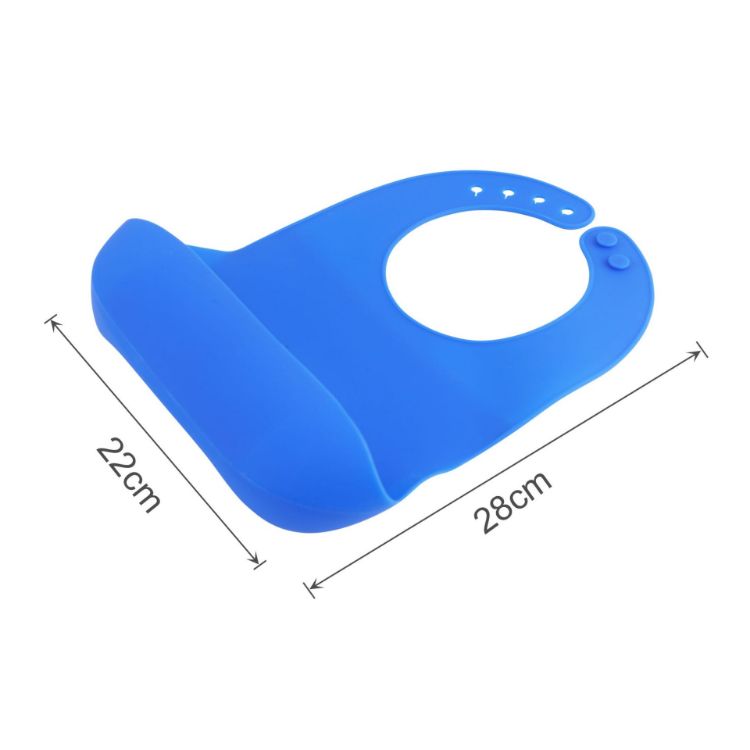 Picture of Silicone Bib with Snap Closure