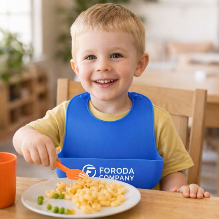 Picture of Silicone Bib with Snap Closure