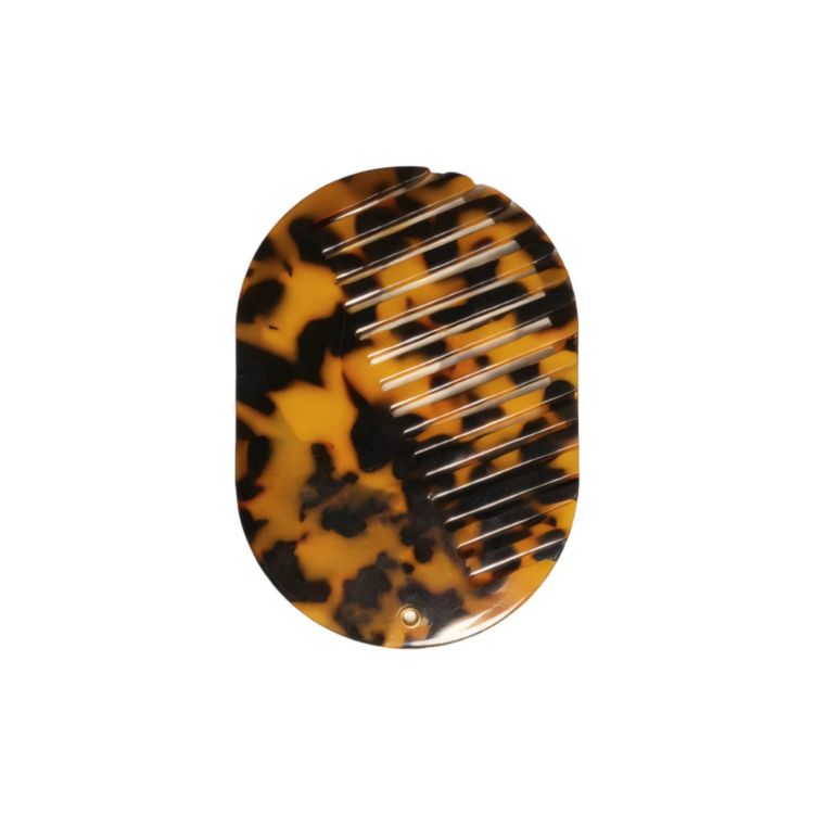 Picture of Portable Acetate Hair Comb with Mirror