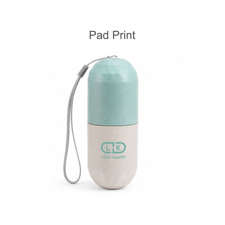 Picture of Wheat Straw Capsule Shape Pills Organizer